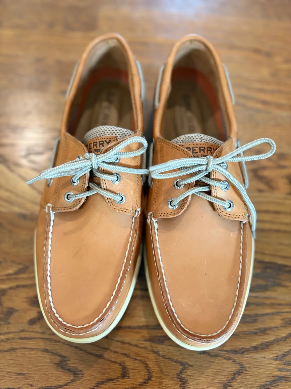 Sperry Men's Billfish 3 Eye Boat Shoe Cognac Summer Beach Size 11.5 Retail $125
